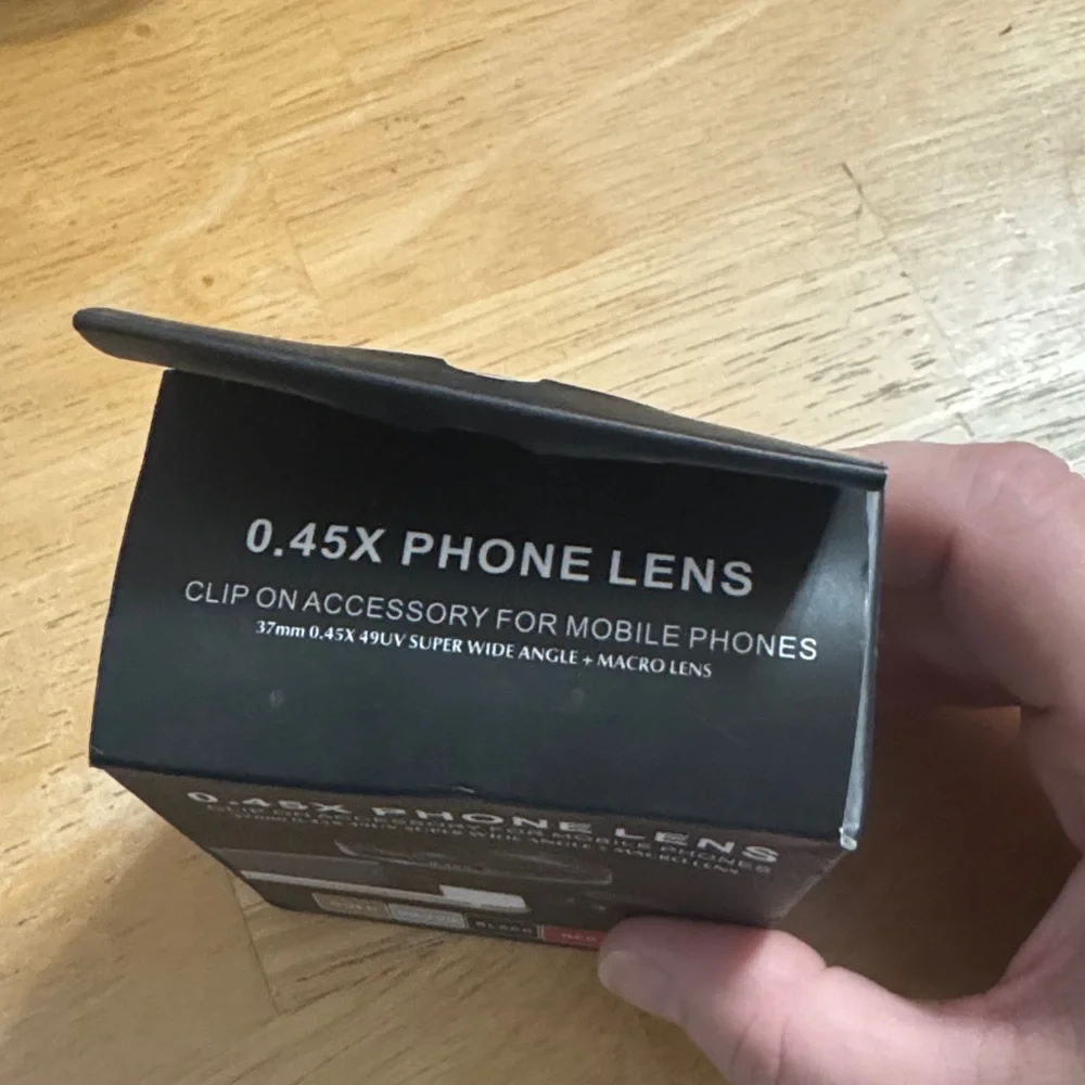 0.45X Phone Lens Clip-On Accessory